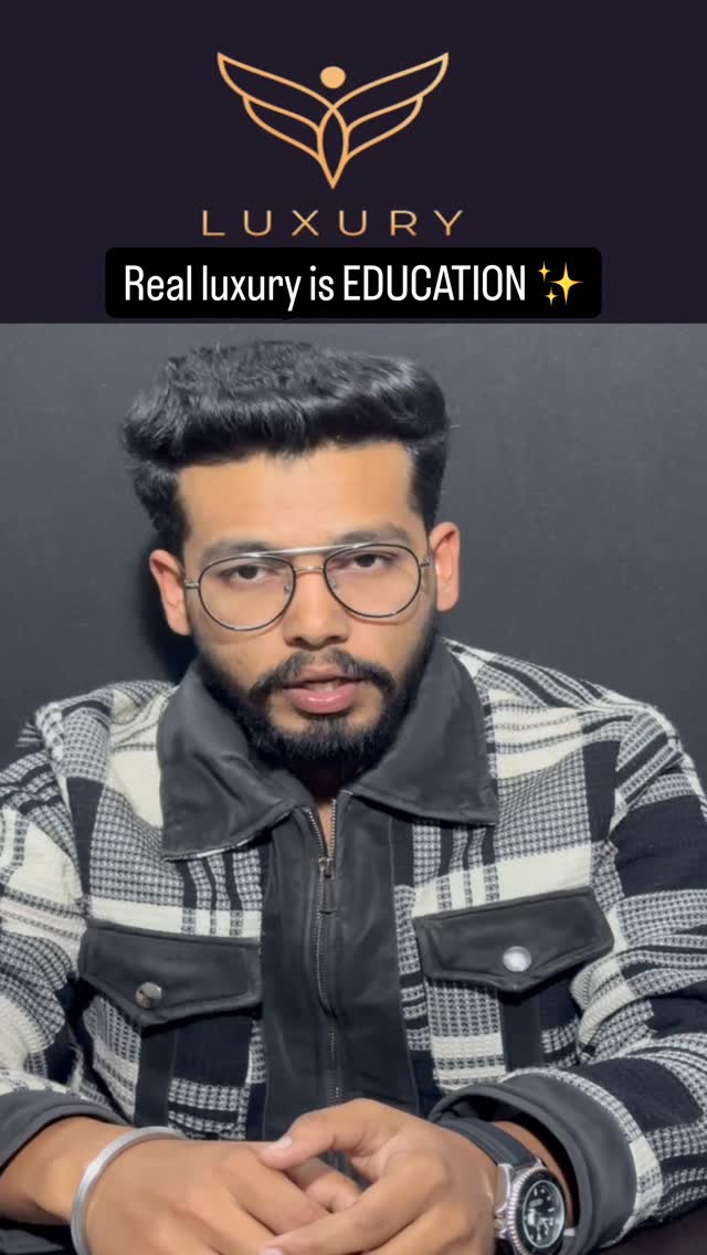 Instagram reel thumbnail for real luxury quote